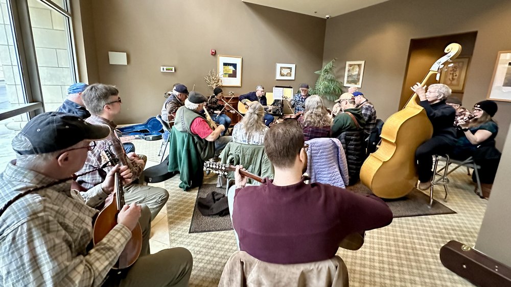 Dan Palmer led a wonderful and packed old-time jam on Saturday in our "back room". His gentle way...