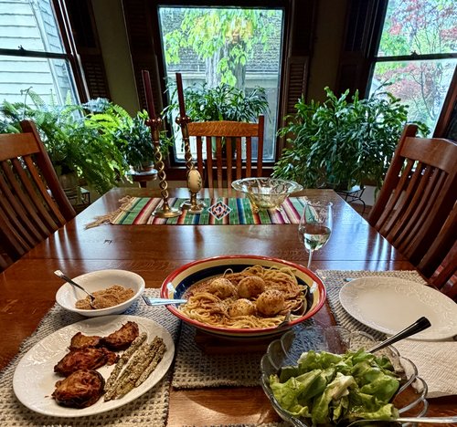 And I still had Enough time to make dinner for Julie, including the special meal that I got from ...