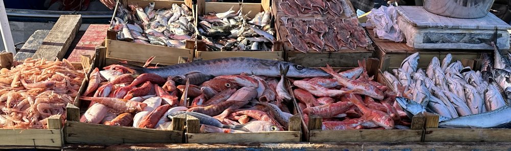 They have a great fish market in Trapani, with with the locals selling their catch