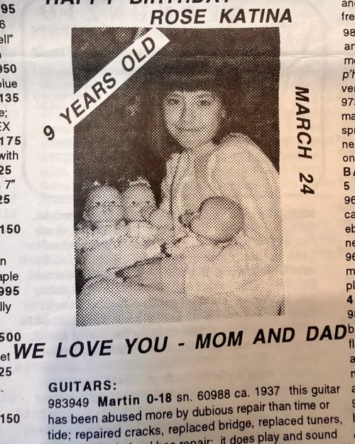 Rose was always the star of her old mailing lists that we used to send out to our customers befor...