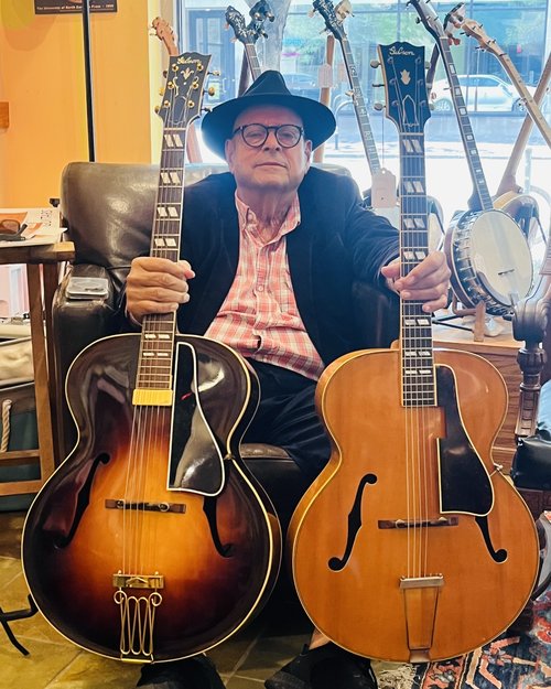 Two pre-WWII Gibson L-7 guitars in stock now. they are the quintessential, old style Jazz guitar.