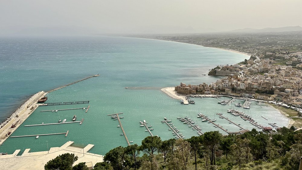 Overlooking Castellmare del Golfo