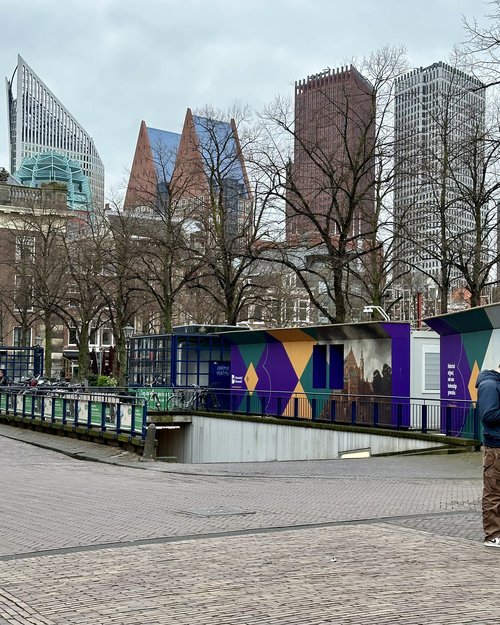 Modern architecture in the new skyline of Den Hague.