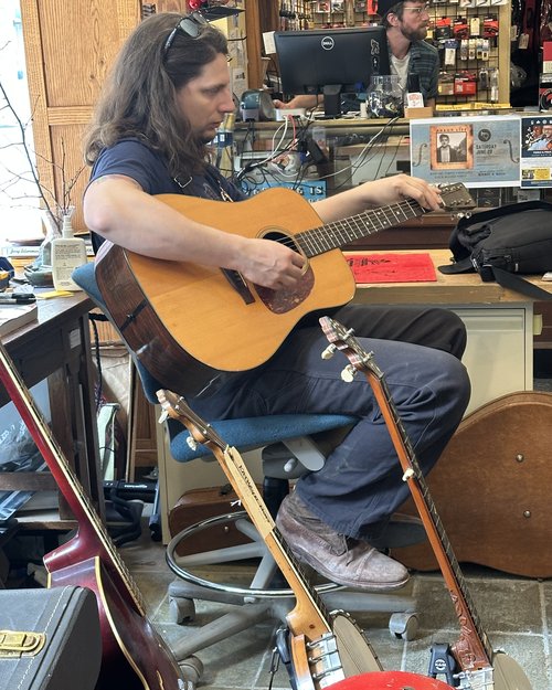 Sam Snyder trying out a recent acquisition… in 1957 Martin D-21