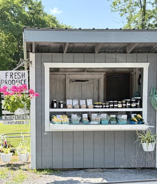Briggs Road store off of Route 364 is a small farm that specializes in fruits and vegetables and ...