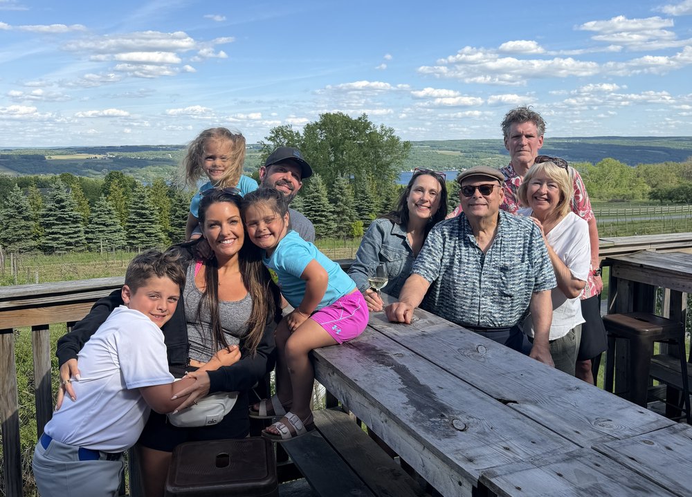 on Sunday we had an impromptu get together with my son Jay, his wife Taylor and their three child...