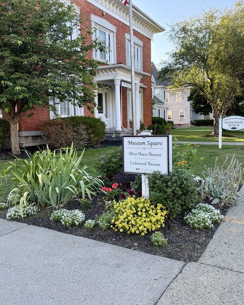 For the past four years, Julie has tended this little garden on the corner in front of the histor...