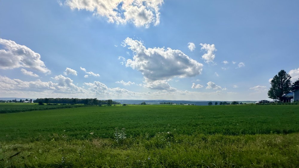 Looking west towards Canandaigua Lake and Bristol Mountain