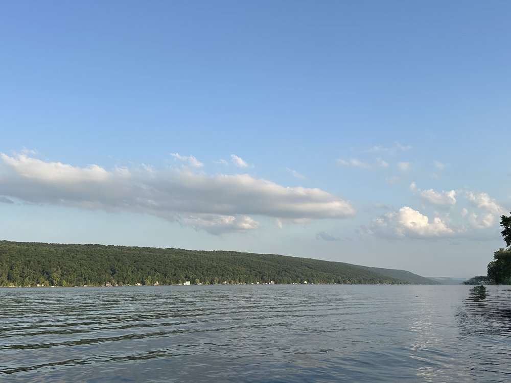 From the dock in Branchport looking south.