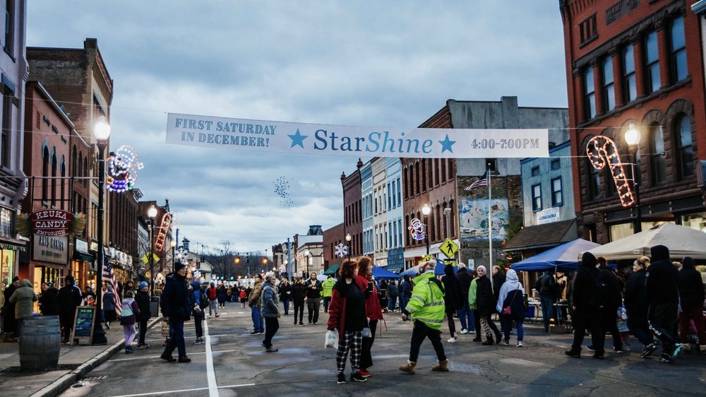 This coming Saturday is StarShine. 
"The Village of Penn Yan comes to life each winter where loca...