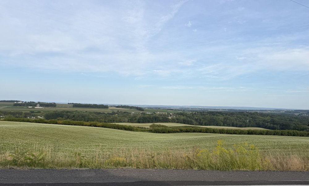 From the top of Main Street after a long drive home