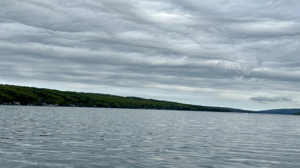 Keuka Lake looking south from the Bluff