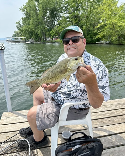 Bass season opened and I was back to my favorite spot at the end of the dock at our place&nbsp;in...