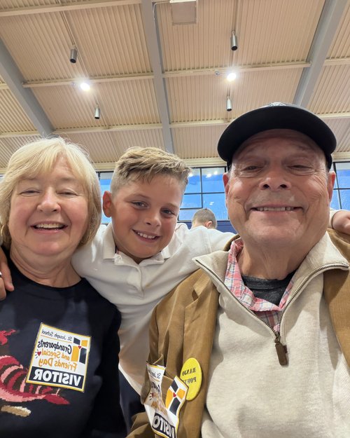 Rocco with grandma and grandpa&nbsp;