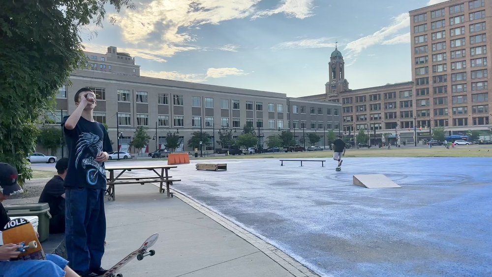 Impromptu skate board at Parcel Five&hellip;