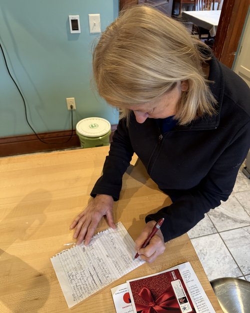 Julie&hellip;always with lists, charts and details&nbsp;