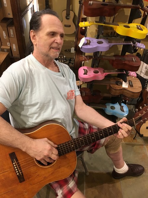 Author and vintage instrument raconteur and high school "bud", Jay Scott makes an appearance at J...
