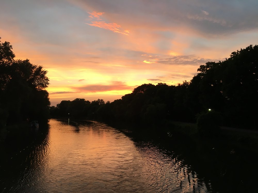 Sunset on the Erie Canal Ukulele Cruise 2018
