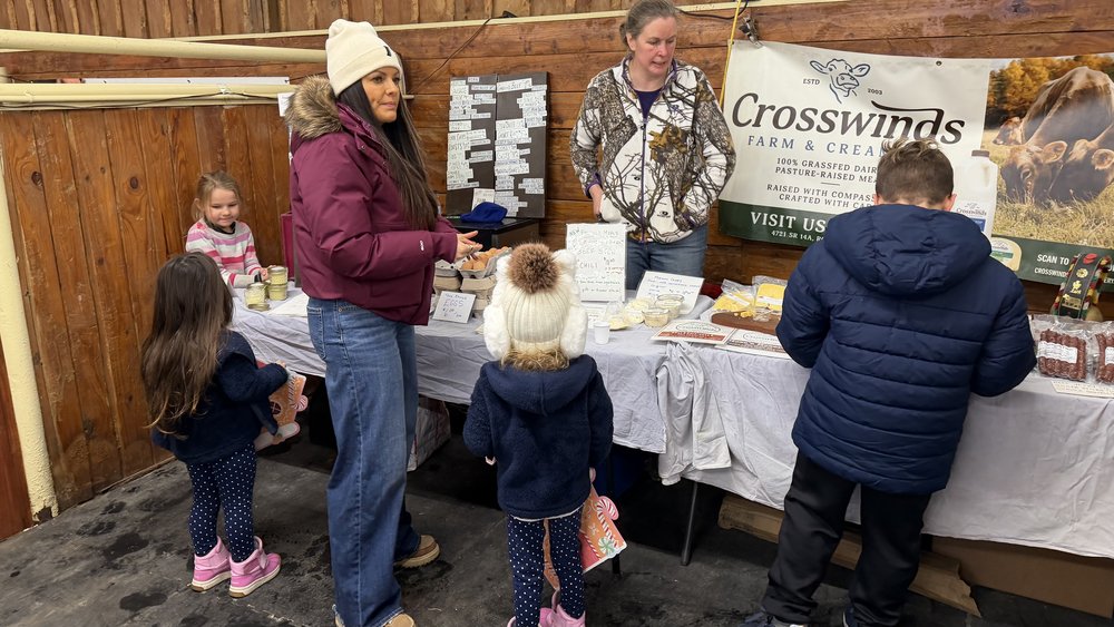 Holiday Market at the Big Mamou Farm Store. The kids were all about the tastings!