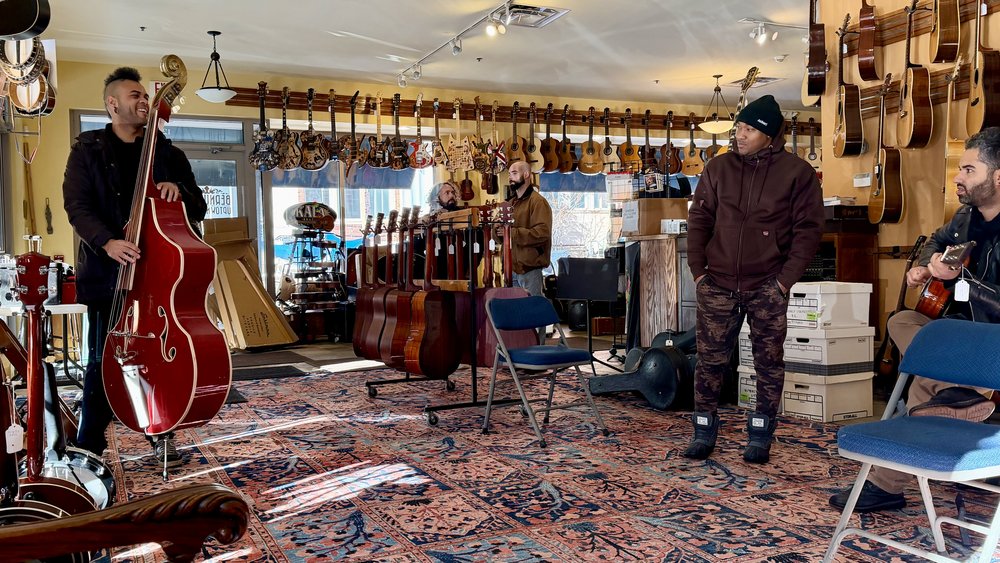 It just seemed to be a week for bands to be dropping by the store. These folks were so kind and i...