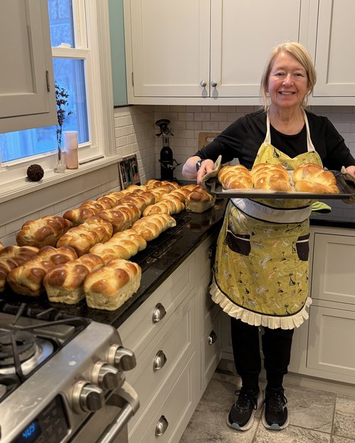 On Sunday, Julie was hard at work with our daughter Kara making the family recipe for Finnish kuc...