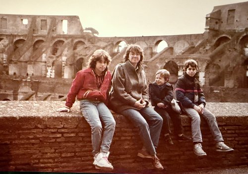 The kids spent most of the time chasing cats around the Colosseum