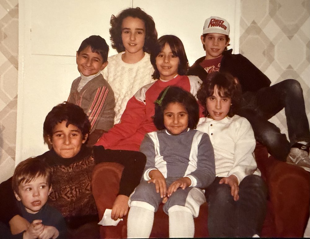 Christmas 1985! The girl in the white sweater at the top was the singer