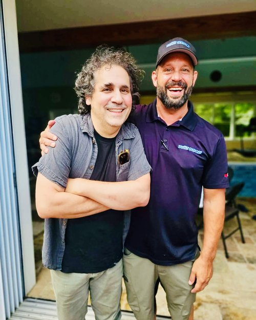 My nephew Dan on the left, is an artist&nbsp;living in Oregon&nbsp;and my son Jay. They are first...