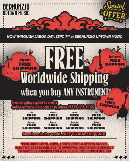 Free shipping worldwide