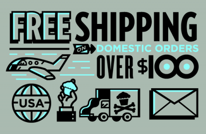 FREE DOMESTIC SHIPPING!