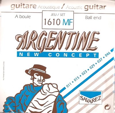 Argentine by Savarez Gypsy Jazz Guitar MEDIUM (11-46) QR14614