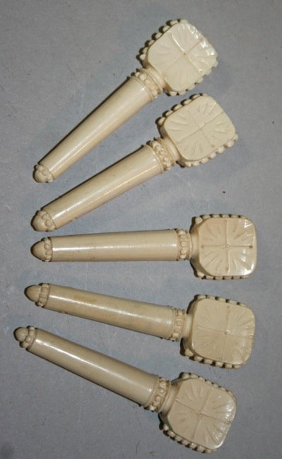 Unmarked ivory banjo tuners #3