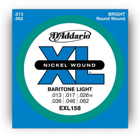 nickel baritone wound guitar addario