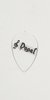 Dogal PM1 Soft (.66mm) Mandolin Pick - Clear (SKU: 15725) 15725