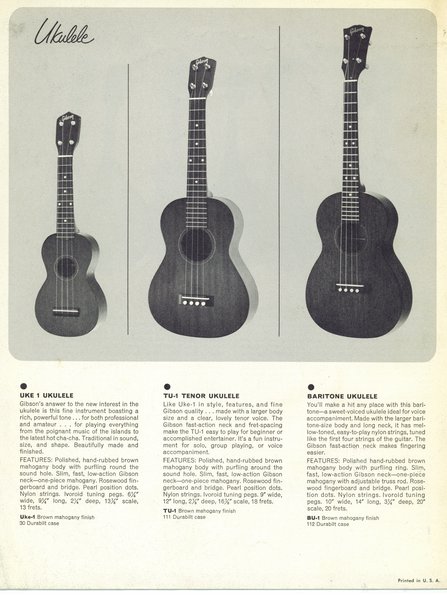Gibson Catalogue - 1960s #2