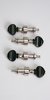 Gotoh 2-Band Planetary Banjo tuners (Nickel Plated, BLACK Buttons)) (SKU: 14902) 14902
