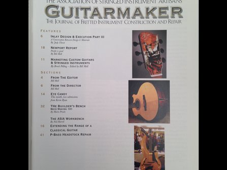 Guitarmaker Magazine Issue 57 - Fall 2006 #3