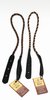 Lakota Leathers Mandolin Strap - Round Braided TOBACCO (SKU: XRTOM) XRTOM
