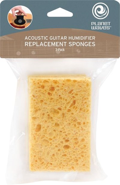 D'Addario Acoustic Guitar Humidifier Replacement Sponge 3 Pack XGHRS