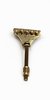 No-Knot Banjo Tailpiece Reproduction, Unplated Brass (SKU: 16979) 16979