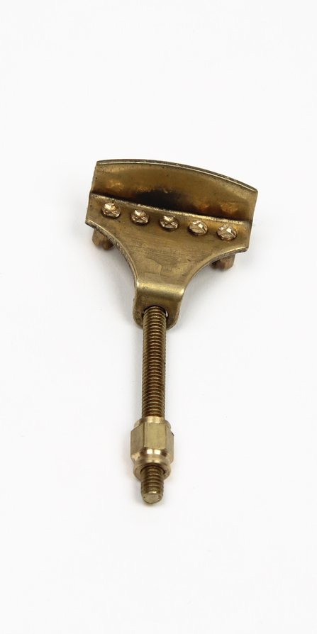 Reproduction No-Knot Tailpiece, Unplated Brass #2