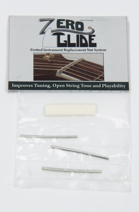 ZerO Glide Fretted Instrument Replacement Nut System - Guitar, Slotted #1