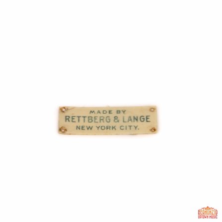 Rettberg and Lange Name plate #1