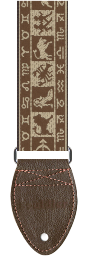 Souldier Guitar Strap Zodiac Brown/Tan #1