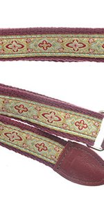 Souldier Anouk Burgundy/Taupe F-Style Mandolin Strap