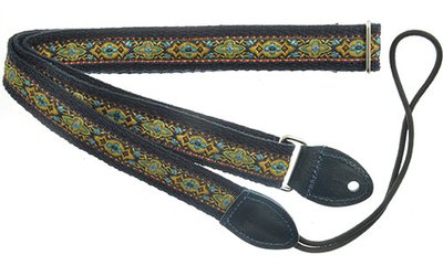 Souldier Anouk Navy/Mustard F-Style Mandolin Strap 32225