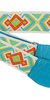Souldier Diamante Orange, Turquoise, Green, Gold Guitar Strap (SKU: 32143) 32143