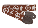 Souldier Young Peace Dove Brown Guitar Strap (SKU: 32142) 32142