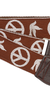 Souldier Young Peace Dove Brown Guitar Strap (SKU: 32142) 32142