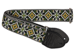 Souldier San Quentin Green and Old Gold Guitar Strap (SKU: 32150) 32150